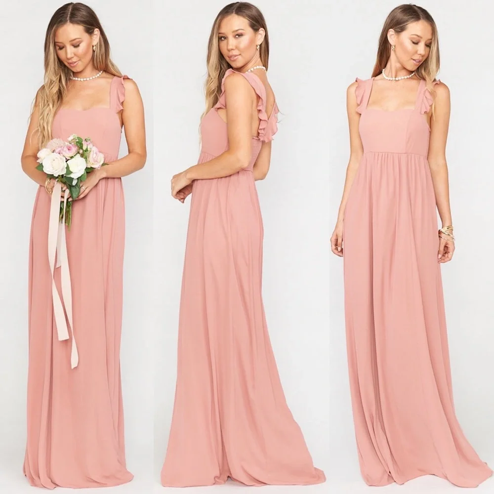 Show Me Your Mum June Maxi Dress in Rustic Mauve Crisp Pink Size Small NEW